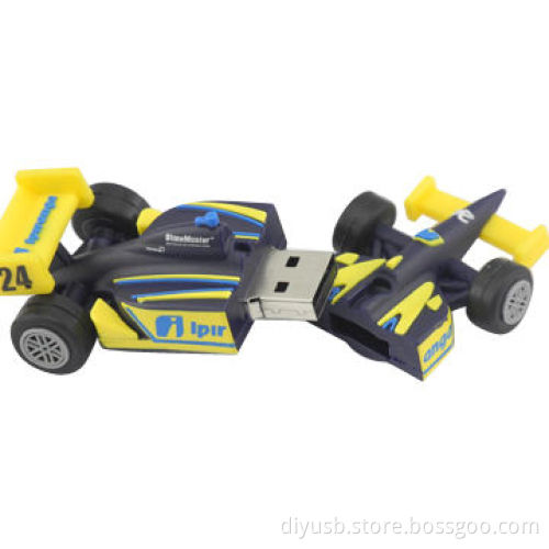 Metal Cartoon USB Flash Drive with 64/128/256MB 1, 2, 4, 8, 16 and 32GB Capacities